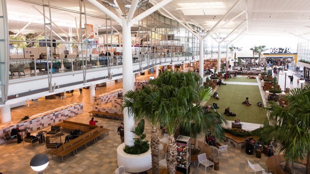 The new-look Brisbane Airport international terminal.