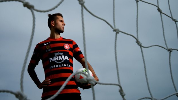 On the outer: one-time Wanderers poster boy Vitor Saba.
