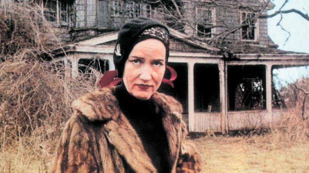 Edie Bouvier Beale in a still from the film <i>Grey Gardens</i>.