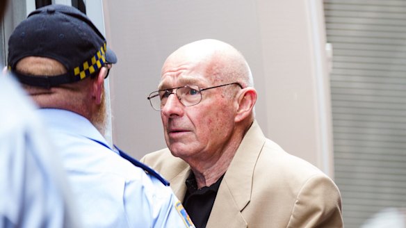 Roger Rogerson leaves the NSW Supreme Court. 