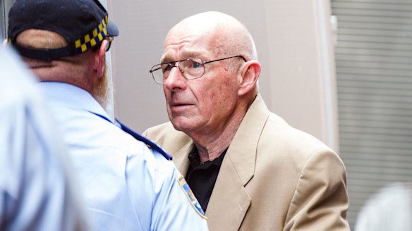 Roger Rogerson leaves the NSW Supreme Court. 