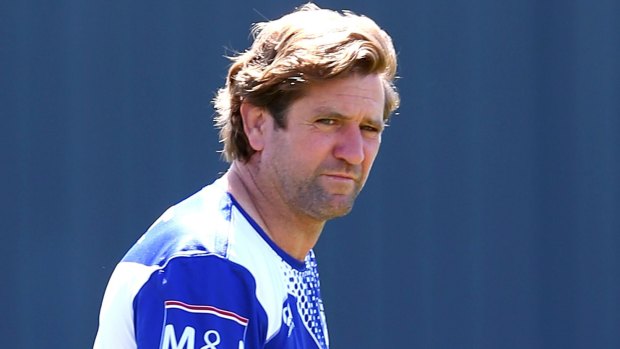 Still the man, for now: Bulldogs coach Des Hasler remains in talks with the club about his future.