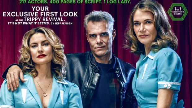 Second pour: Madchen Amick as Shelly Johnson, Dana Ashbrook as Bobby Briggs and Peggy Lipton as Double R Diner owner Norma Jennings.