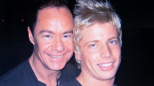Michael Atkins and Matthew Leveson before Matthew's disappearance in 2007.