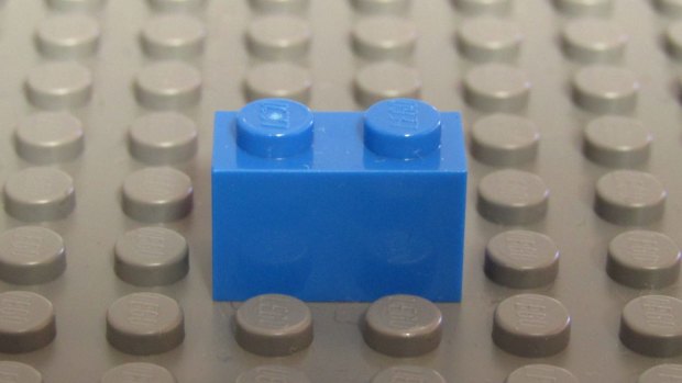 Lego brick 1 x 2. 