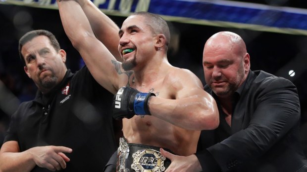 New No.1: Robert Whittaker will make his first title defence in Perth next year.
