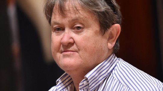 Shareholder Jan Cameron at the Bellamy's extraordinary general meeting in Melbourne