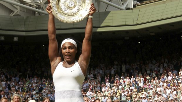 Muscles for champions: Serena Williams.