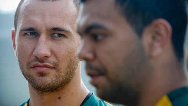 "There wasn't really a welcome party": Quade Cooper on the arrival on Kurtley Beale.