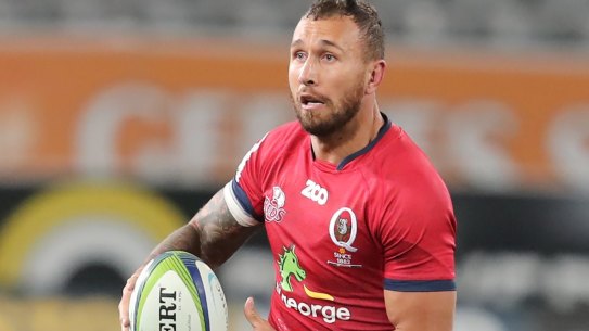 Big money: Quade Cooper will be paid $650,000 for playing club rugby after being demoted by the Reds.