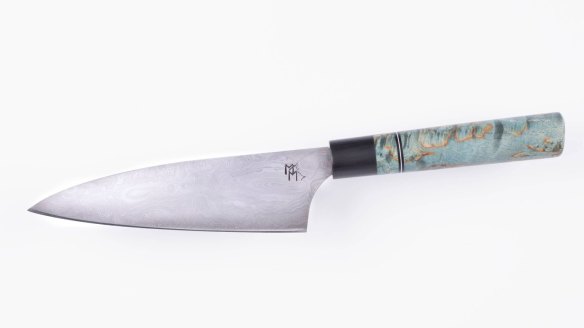 A funayuki blade from Metal Monkey Knives.