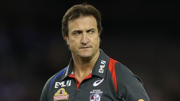 Disappointed: Bulldogs coach Luke Beveridge says rumours are being spread by those aiming to break the club's resolve. 