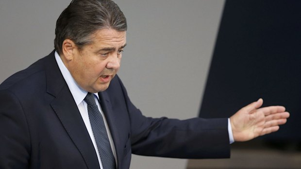 German Economy Minister Sigmar Gabriel.