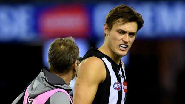Darcy Moore hasn't taken part in match simulation since Christmas.