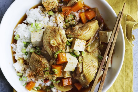 Neil Perry serves this Korean-style braise with short-grain sushi rice.