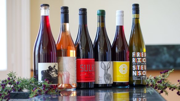 A line-up of Australian wines made with low intervention.