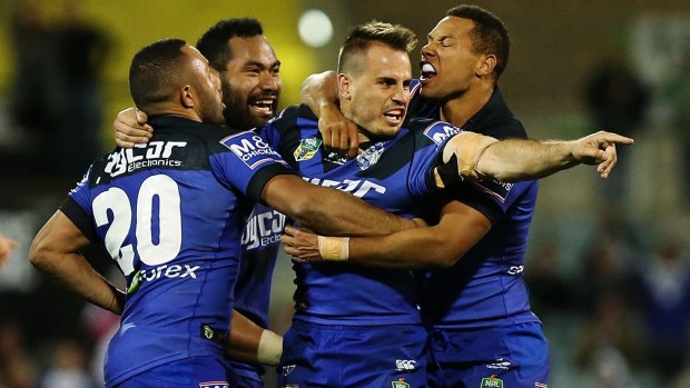 Big performance: Josh Reynolds was a standout for the Bulldogs.