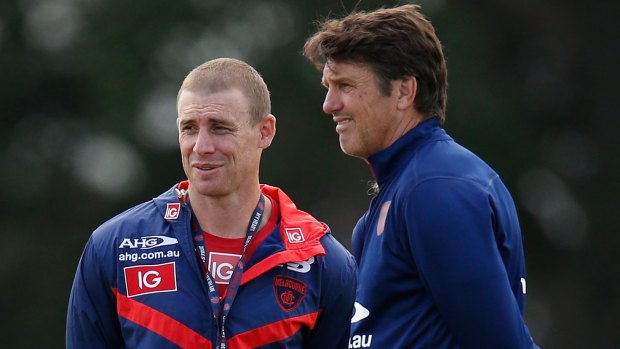 Simon Goodwin has taken over as Melbourne coach after a two-year apprenticeship with Paul Roos.