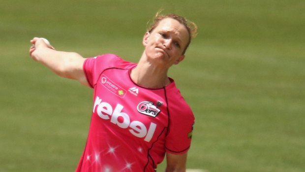 Ripping in: The competition's all-time wicket taker, Sarah Aley, hasn't slowed down this season.