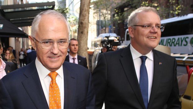Prime Minister Malcolm Turnbull, pictured with Treasurer Scott Morrison.
