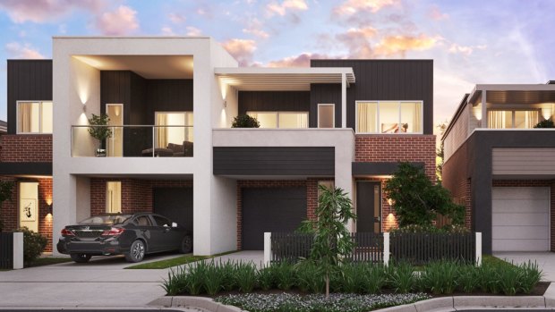 Stockland townhouses at Willowdale, Sydney.