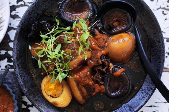 Classic: Hokkien black pork and eggs.
