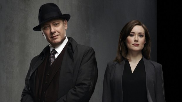 James Spader and Megan Boone in <i>The Blacklist</i>.