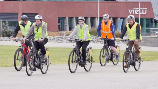 The participants had free use of an 'e-Bike' for their commute to and from work for the 10 weeks.