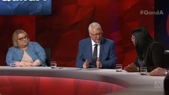 Tony Jones struggles to understand Okotel's stance on same-sex parenting. 