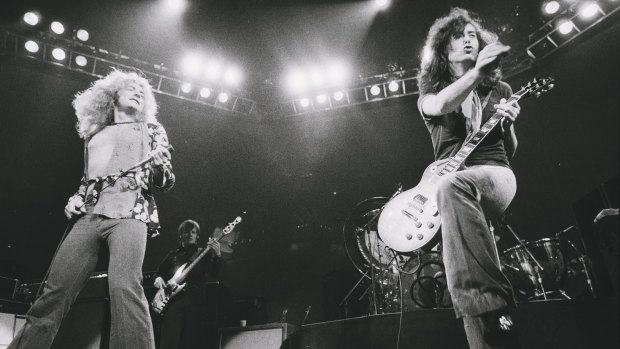 Robert Plant and Jimmy Page front Led Zeppelin. The band's hit  <i>Stairway to Heaven</i> has earned hundreds of millions since it was released in 1971.