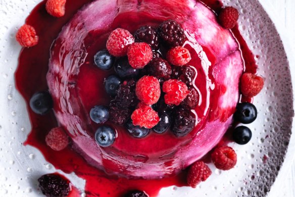 Neil Perry's delicious no-bake, tangy summer berry pudding.