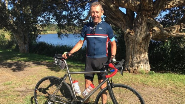 Mr Berveling was cycling 320km southwest of Perth when a truck tried to overtake him.