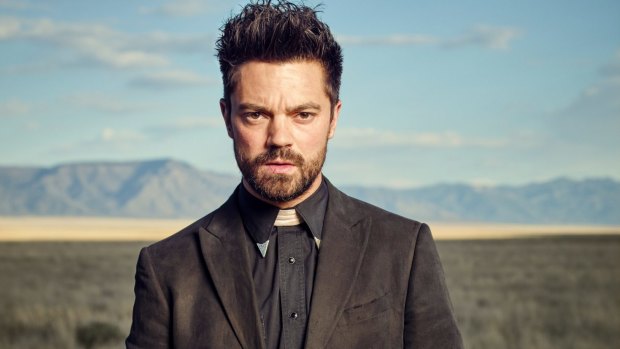 British actor Dominic Cooper plays the preacher in the show's title, Jesse Custer.