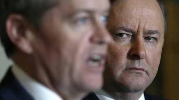 Labor frontbencher Anthony Albanese, pictured with leader Bill Shorten, says he has "real concerns" about the handling of the party's asylum seeker policy.