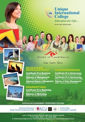 Advertising for Unique International College