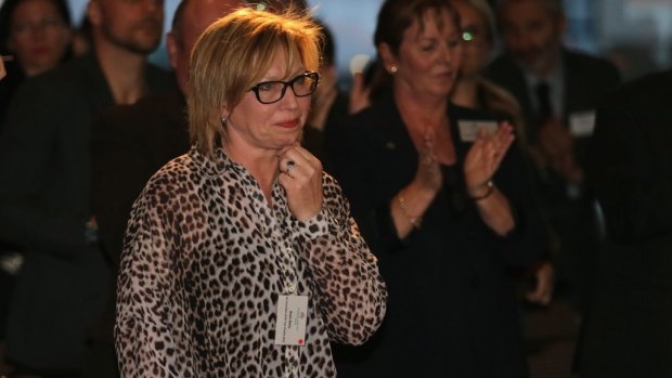 Rosie Batty just after her award was announced.