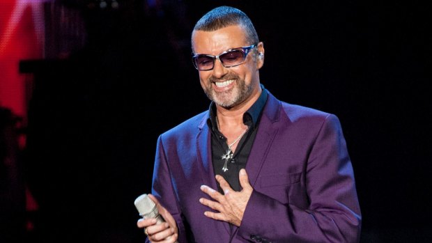 George Michael on stage in 2012.