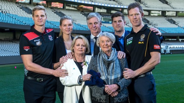 The Riewoldt family at the launch of Maddie Riewoldt's Vision.