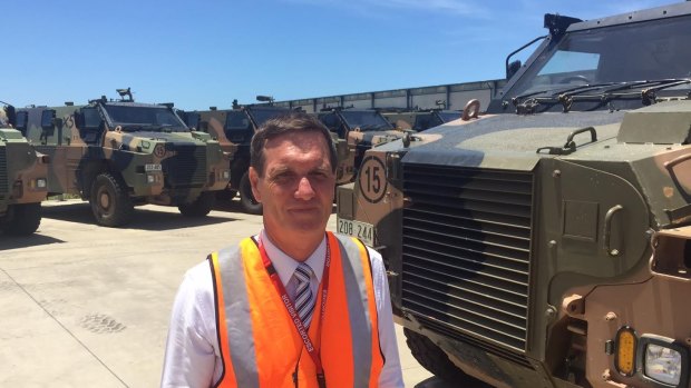 State Development Minister Dr Anthony Lynham hopes to press Queensland's case for a $20 billion defence contract to build the Army's next-generation armoured vehicle.