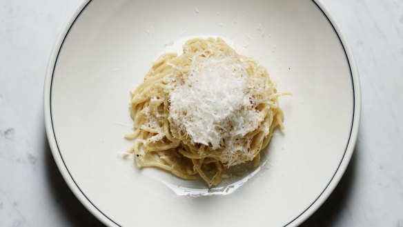 Cacio e pepe is a $15 lunch bait. 