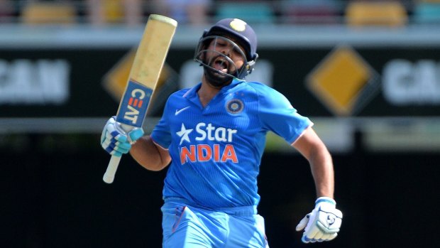 Beneficiary: Rohit Sharma isn one of many batsmen who have profited from the advent of super bats.