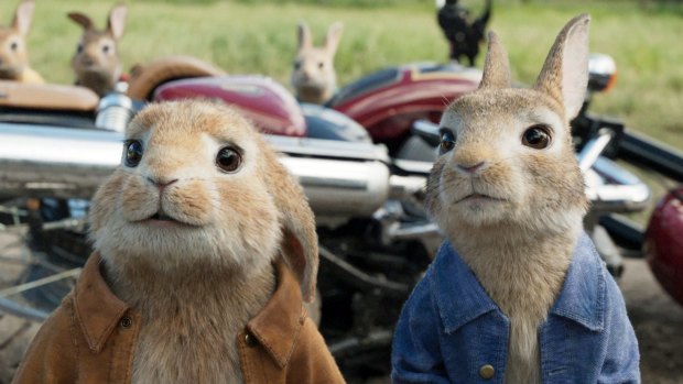 Bunny Business: Benjamin Bunny, left, and Peter Rabbit.