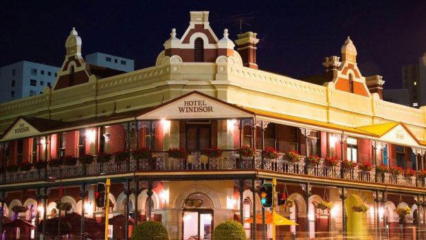 The historic Windsor Hotel in South Perth.