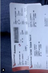Blogger Alex Hope used the booking reference that was visible on the boarding pass to log in to Qantas' website and was able to view personal details.