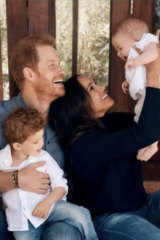 Prince Harry and Meghan released a Christmas card featuring son Archie and the first public photo of their daughter, Lilibet.