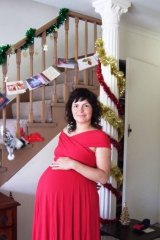 Caroline Lovell when pregnant.