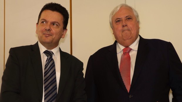 Questions for the AFP: Senator Nick Xenophon and Clive Palmer.