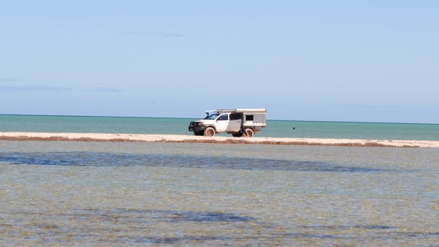 Driving on local beaches is a favourite pastime in the area. 