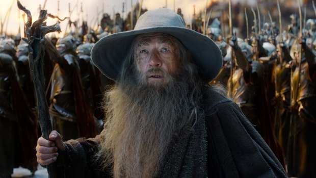 Ian McKellen as Gandalf in 'The Hobbit: The Battle of the Five Armies'. 