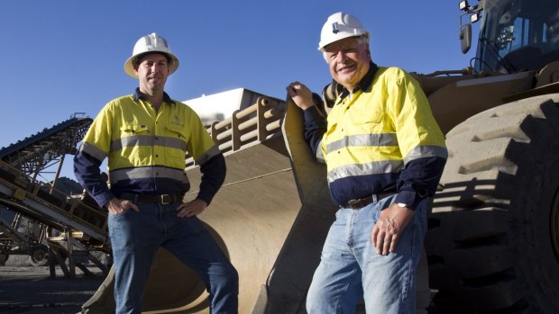Northern Star managing director Bill Beament (left) says the "buoyant" Australian-dollar gold price is resulting in strong demand for projects.